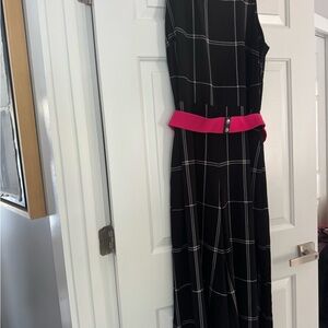 Gabby Skye Black and Pink Jumpsuit